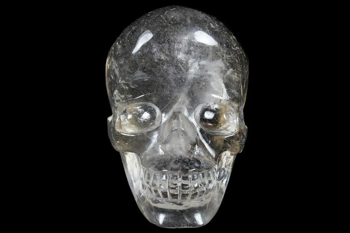 Carved, Smoky Quartz Crystal Skull #118104